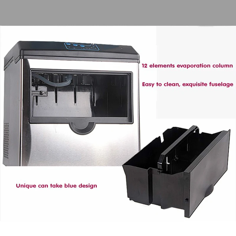 Mesin pembuat es salju 25KG/24 jam, mesin pembuat es kepingan salju Korea untuk toko makanan penutup