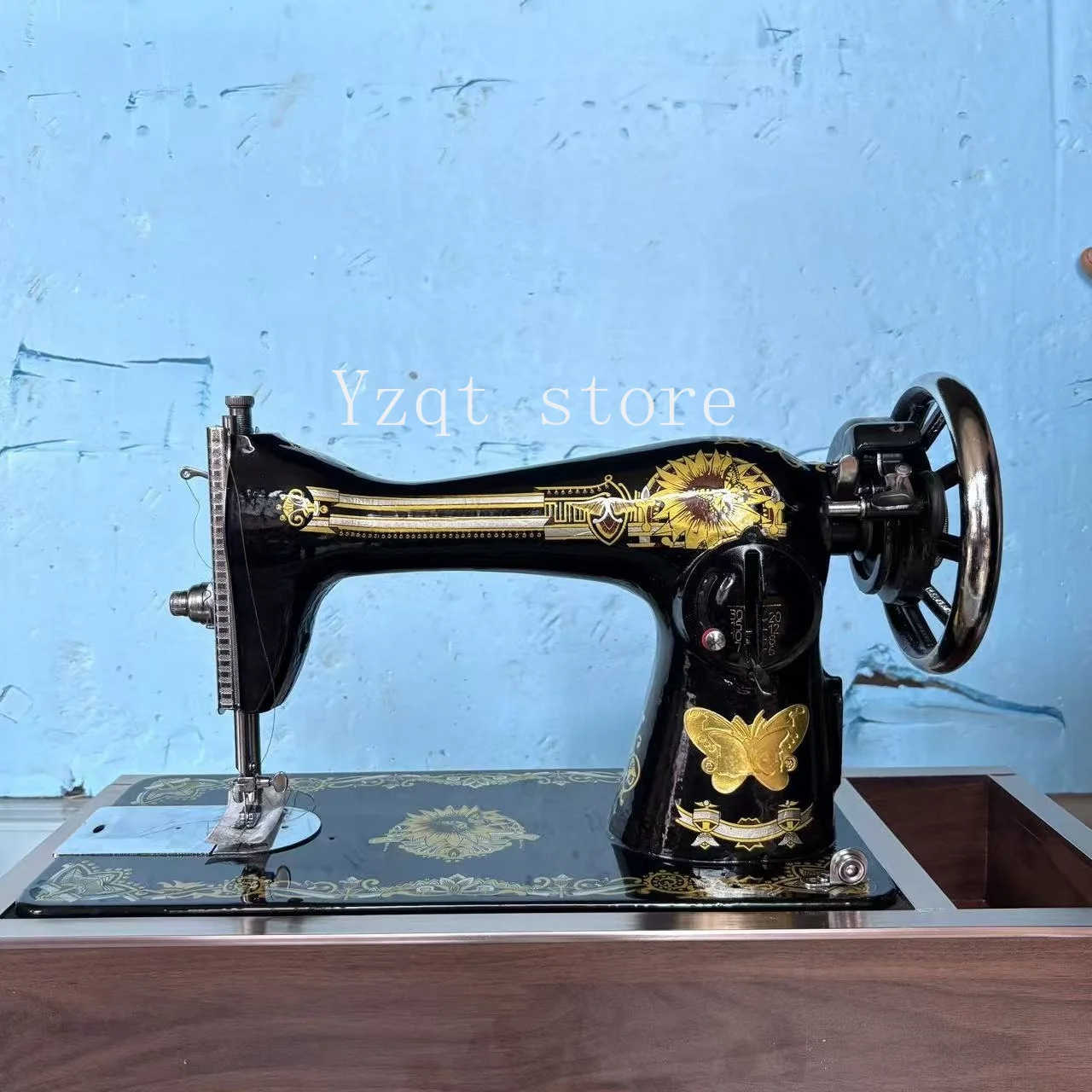 Vintage Home Sewing Machine Electric Eating Thick Desktop Portable Pedal Mini Small Clothing Car