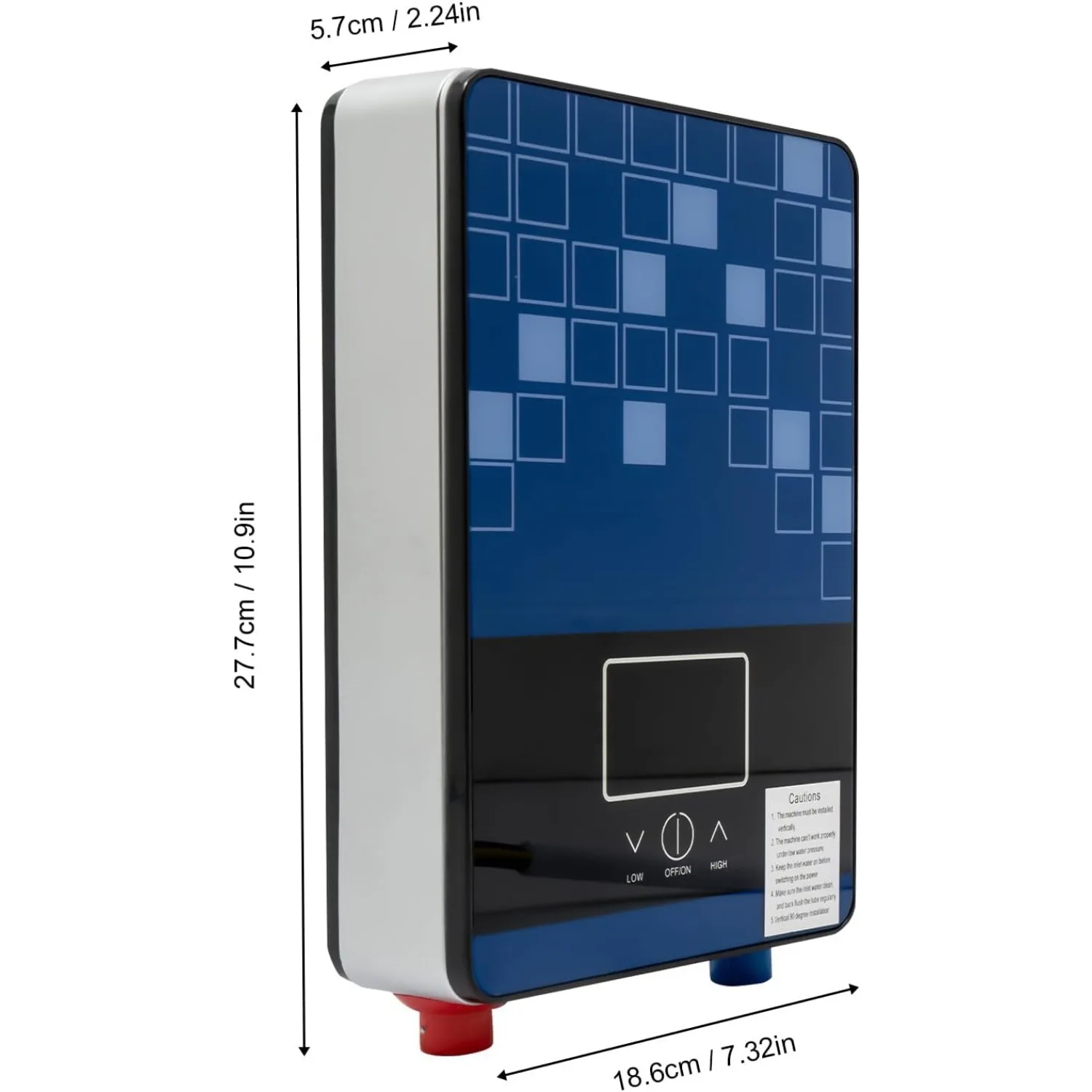 4500 واط 110 فولت Tankless سخان مياه كهربي فوري عند الطلب مع شاشة LED حماية من الحرارة الزائدة للحمام/RV/المنزل بأكمله
