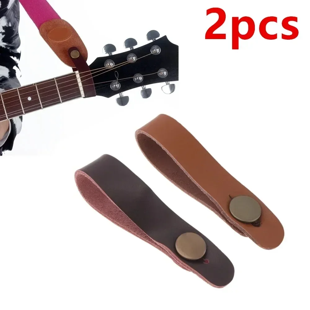 New Retro Guitar Neck Strap Holding Button Safety Lock Strap Ukulele Bass Acoustic Electric Guitar Accessories