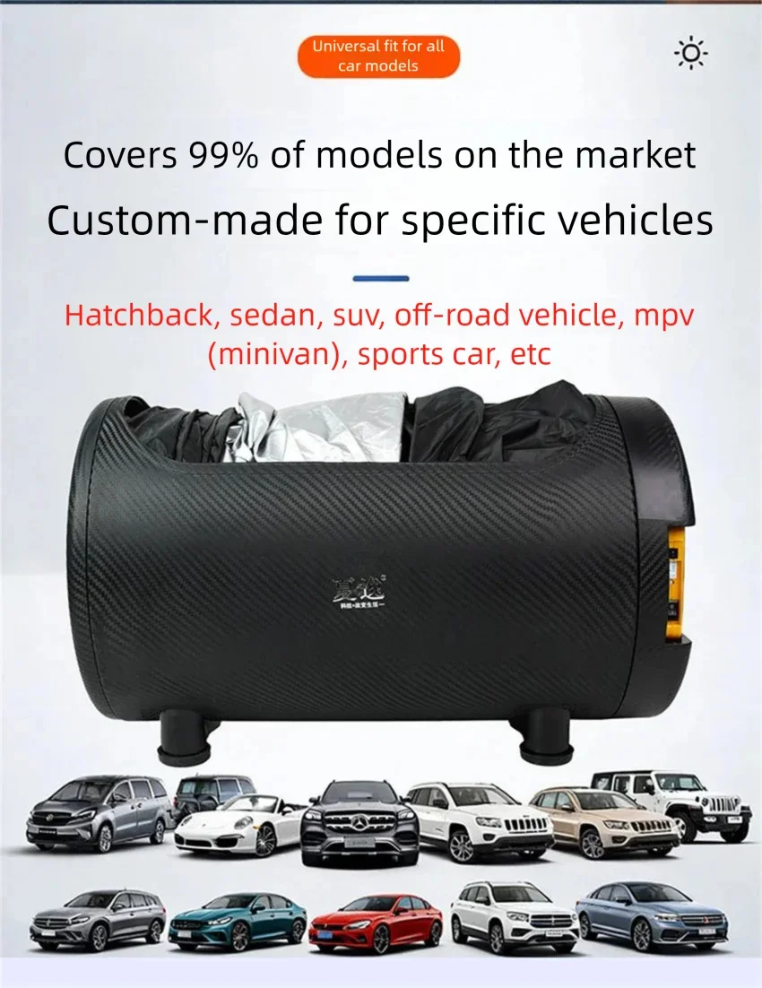 Fully Automatic Car Cover Universal Sunscreen Rainproof Dustproof and UV Resistant Car Cover For Car SUV Off-road Vehicle