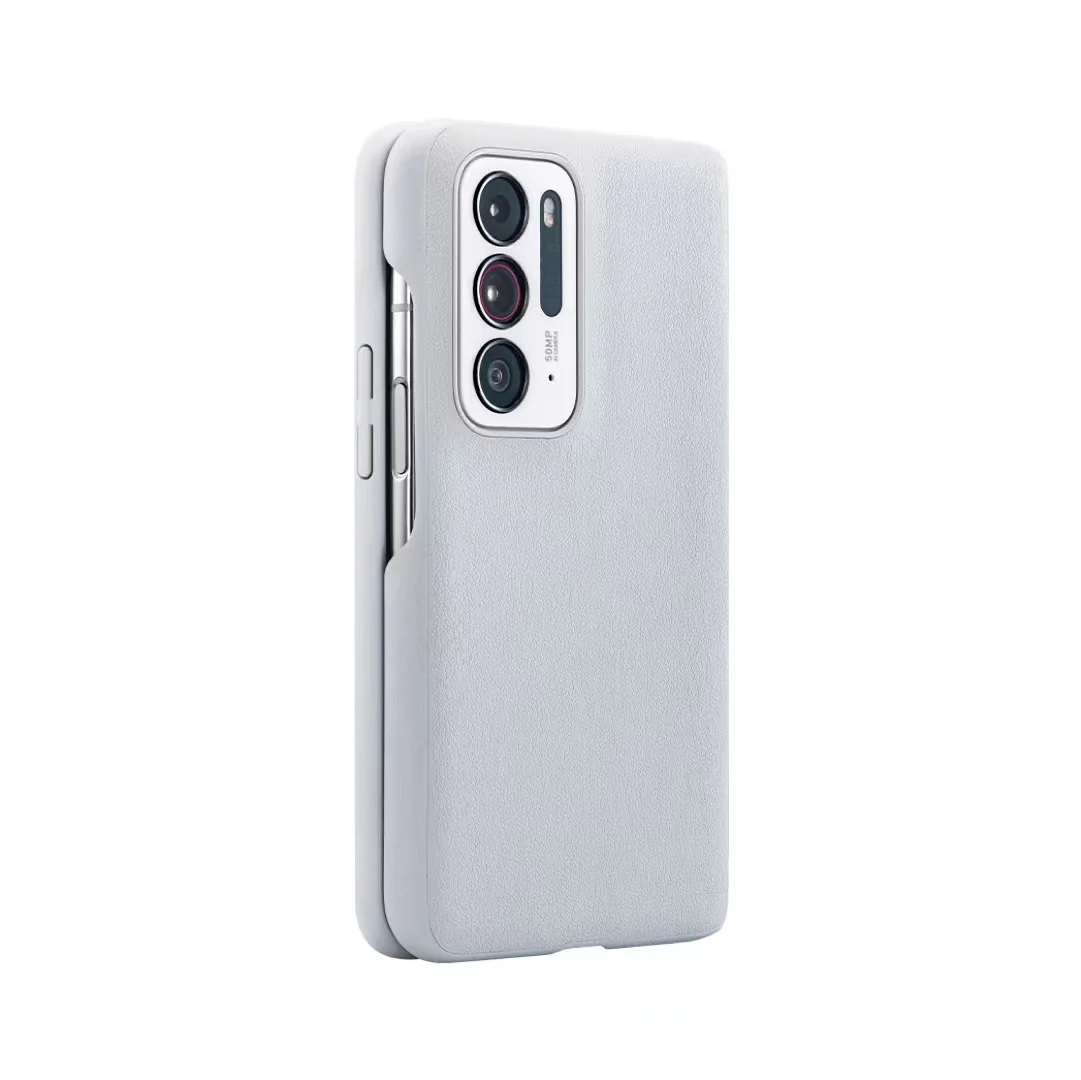 PEUM00 PC Case Cover Flip Case OPPO Find N Asli Ultra Tipis Kulit PU Bahan