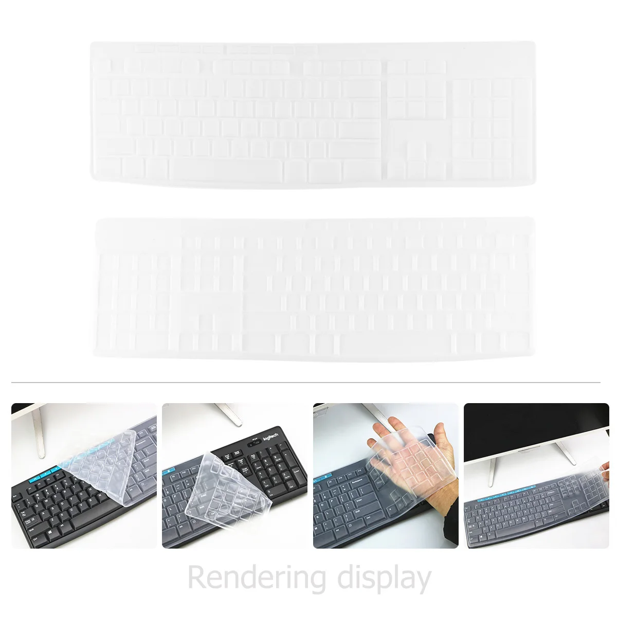 

Gatuida Silicone Keyboard Cover Water Resistant for Laptop K270 Protector Skin Case Household