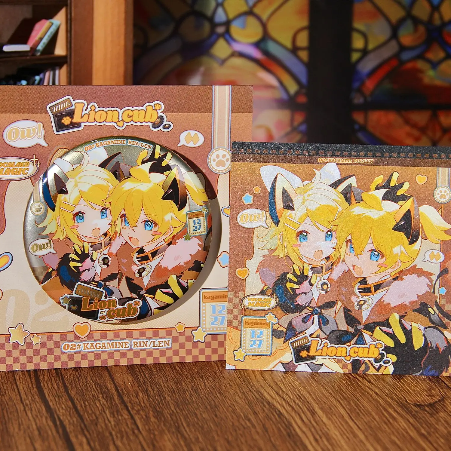 

Piapro Characters Badge Kagamine Rin Kagamine Len Anime Peripheral Cute Cartoon Originality Tinplate Brooch Decoration New Gift