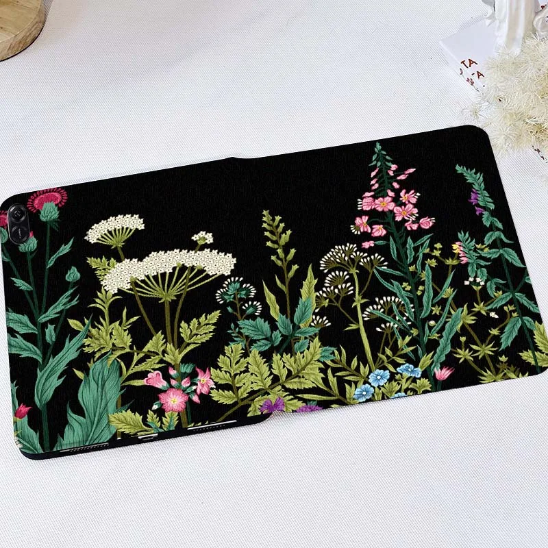 

Красивый чехол с цветочным узором для Huawei MediaPad T5 T10s M6 M5Lite SE Honor Tab 5 6 7 V7 V8 X8a X9a Pro, мягкий чехол для планшета, подарок