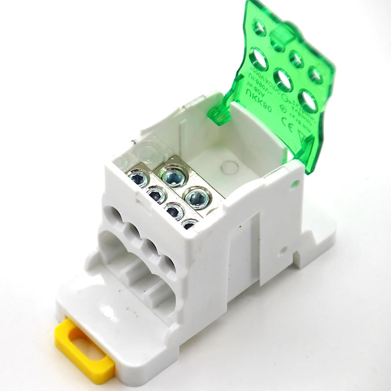 Elektrischer Split-DIN-Schienenklemmenblock, Anschlussdose, Stromkabel, elektrischer Steckverbinder UKK80A, 125 A, 160 A, 250 A, 400 A, 500 A