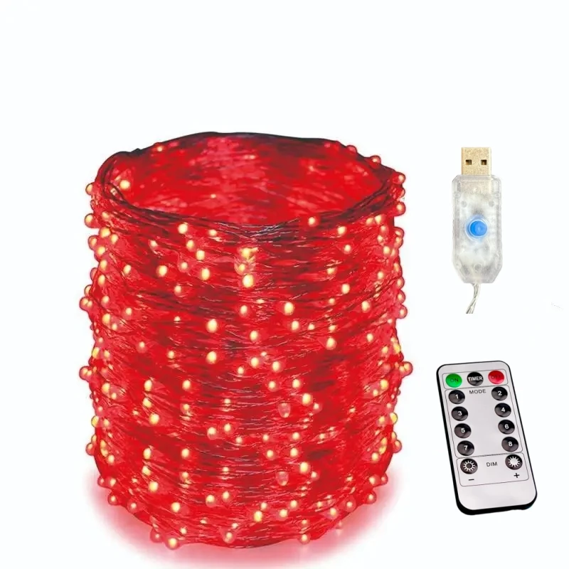 USB Led String Licht 5M/10M/20M/30M 8 Modus Fernbedienung lichter Fee girlanden Hochzeit Weihnachten Urlaub Dekor lampen Neue Jahr