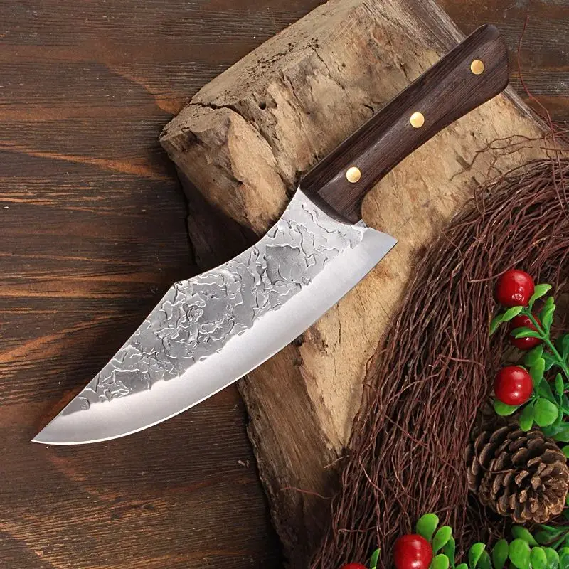 

Hand Forged Knife Japanese Full Tang Handle Knife Handmade Steel Kitchen Boning Knives Chef Slicing Utility Santoku Cleaver