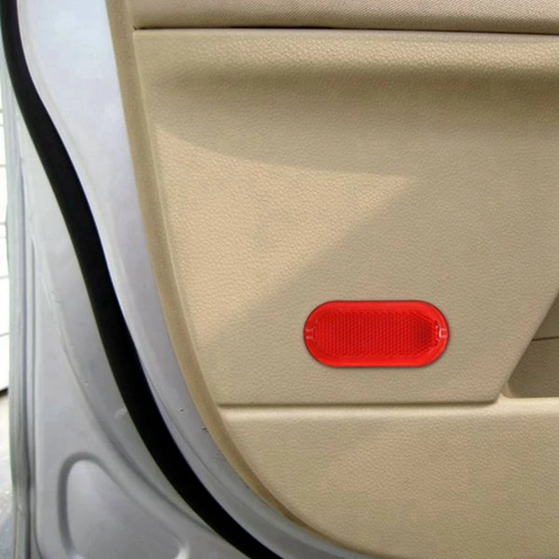 10Pcs Red Interior Door Panel Warning Light Cap Reflector For Polo Beetle Caddy Touran 6Q0947419