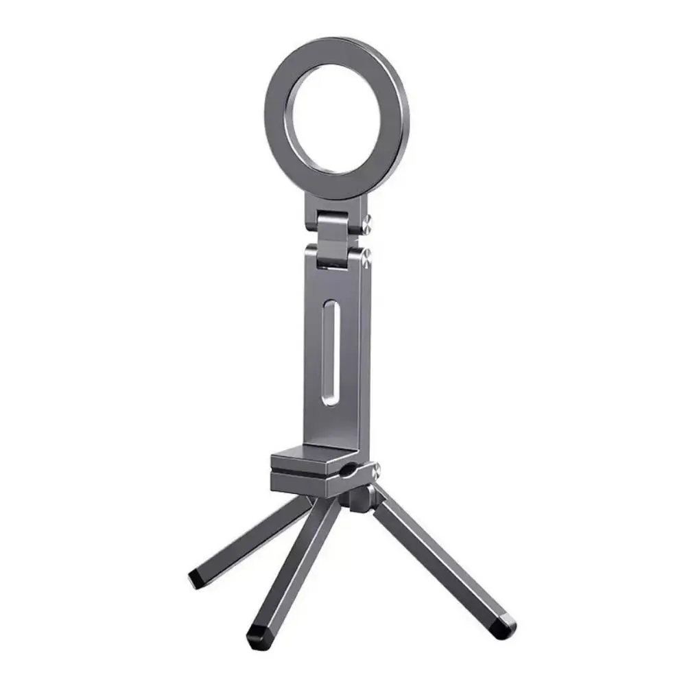 

360° Rotation Magnetic Phone Tripod Holder Foldable Adjustable Bracket Portable Phone Stand Universal Creative