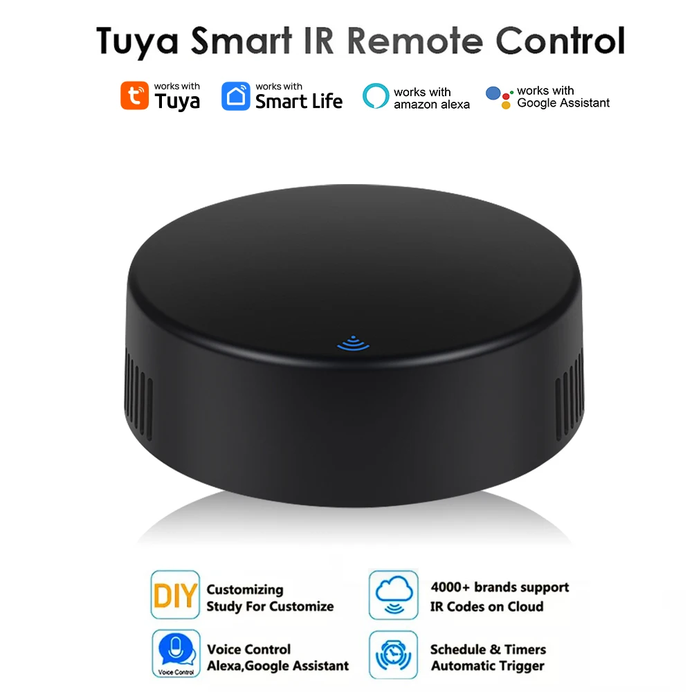 Tuya WiFi IR Remote Control Smart Universal for TV Air Conditioner Alexa Remote Control Work with Google Home Yandex Google