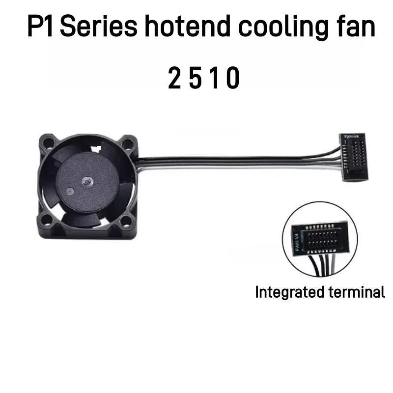 Originele hotend voor Bambu Lab X1, X1C, P1P, P1S, met hardstalen nozzles, Bamboo Bambulabs Combo, thermistor en koelventilator voor Bambu Lab.