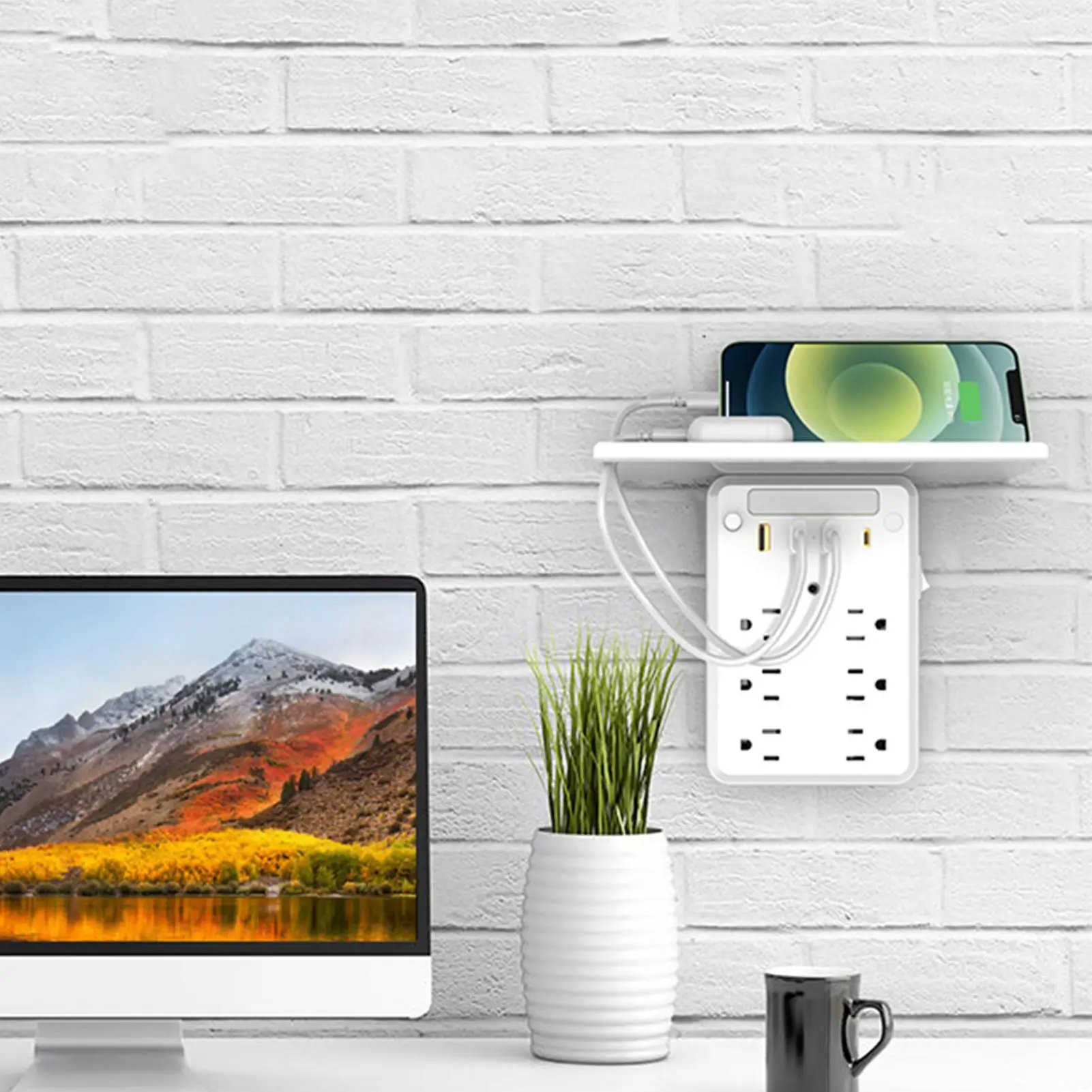 

Универсальная розетка с USB-портами: расширитель-зарядное устройство для дома, ванной, кухни, общежития, электроники, зубных щеток, бытовой техники, телефонов
