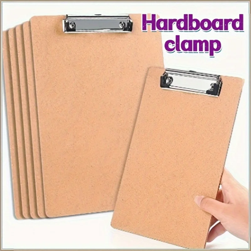 

A4 A5 Wooden Clipboard Folder Paper Ticket Menu Bills Note Document File Clip WordPad Office School Writing Board Clamp Holder