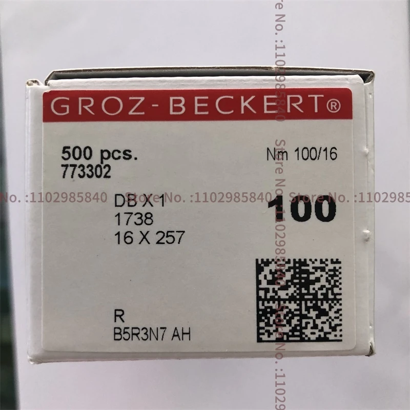 100 SZTUK DBX1 DB*1 Niemieckie igły Groz-Beckert 7 8 9 10 11 12 14 16 18 19 20 21 Przemysłowa maszyna do szycia Lockstitch 10 Małe pudełko