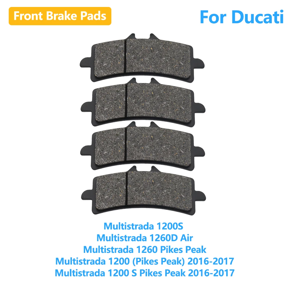 

For Ducati Multistrada 1200 1260 1200S Pikes Peak 1260D Air 2016-2017 Motorcycle Accessories Front Brake Pads