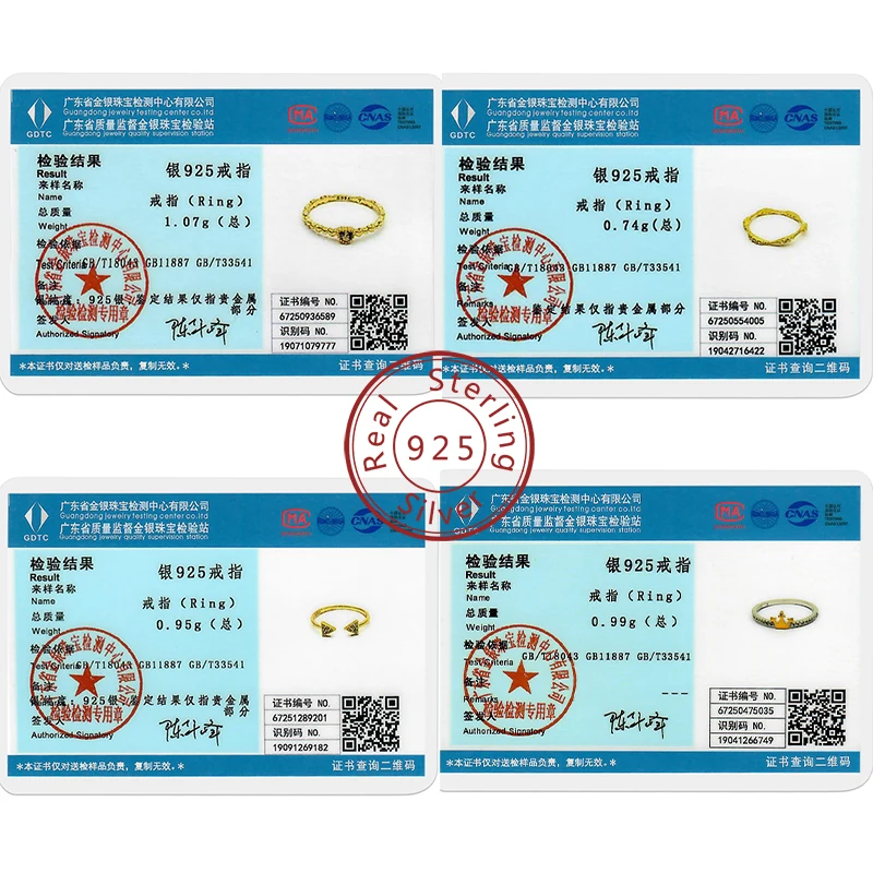 Rings 925 Sterling Silver Gold Star Moon Heart Watch Firefly Ring Adjustable Ring for Original Women Girl Fashion Jewelry Gifts