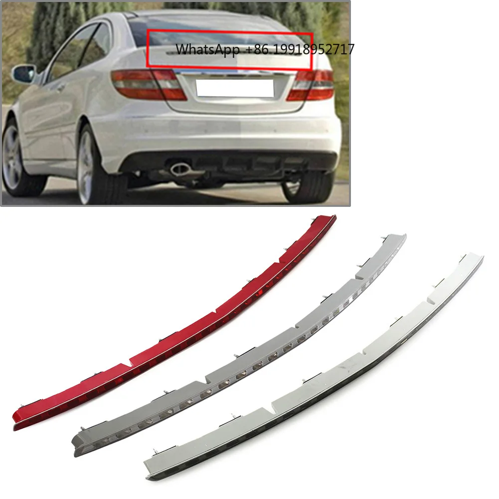 Car High-Mount Stop  Brake Light Fo  C-Class CLC CL203 2-Door 2001-2011 A2038203456 Black/Red/White