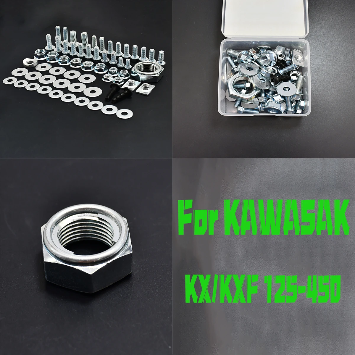 

Motorcycles Fairing Fender Screw Bolt Kit Set For Kawasaki KX 250 450 250F 450F KX250 KX450 KX250F KX450F Enduro Dirt Pit Bike