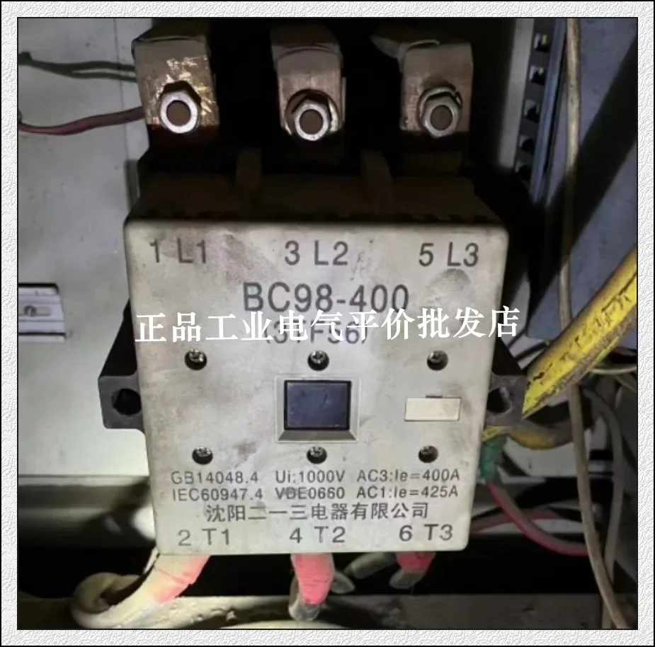 

2025.5 Authentic Bc98-400 (3tf56) Ac220v 24v 380v Dc24v Shenyang Eryisan Contactor.
