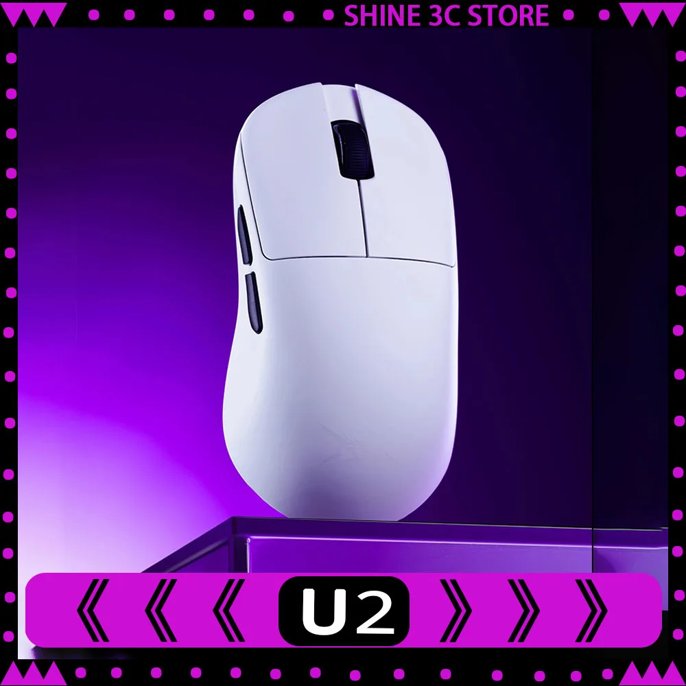 

Беспроводная мышь ATK U2 Paw3950, трехрежимная мышь, легкая, Paw3395, 8000 Гц, игровая мышь с низкой задержкой, аксессуары для ПК для FPS Gamer, подарок