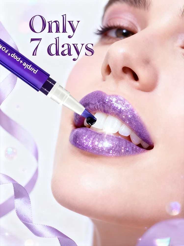 قلم أرجواني جديد لعام 2025 يحل البقع الصفراء وأدوات العناية بالأسنان والشحن المجاني #1