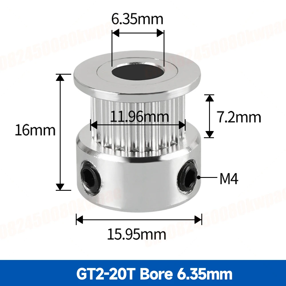 1/5/10 stücke GT2 20 Zähne 16 Zähne Riemenscheiben Bohrung 5mm/6mm/8mm Timing Alumium Pulley Fit Für GT2-6mm Offene Zahnriemen Für 3D Drucker