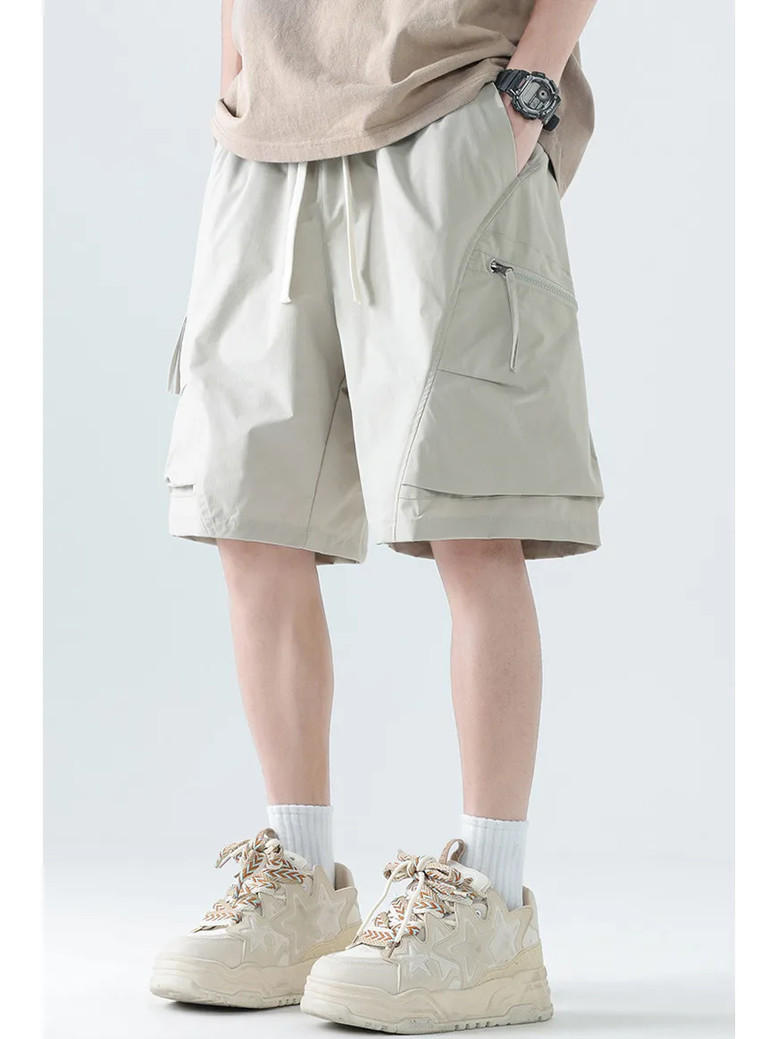 

Летняя повседневная рабочая одежда Five-Quarter orts Мужские свободные рабочие брюки Cool Qui Dry Дышащие удобные легкие orts