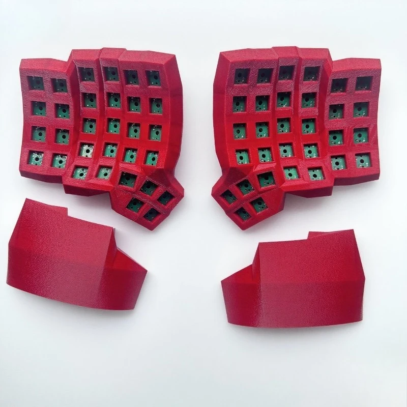 

Комплект разделенной клавиатуры Dactyl Manuform 4x6, изготовленная на заказ проводная одномодовая разделенная механическая клавиатура с возможностью горячей замены, флакон типа C, комплект клавиатуры для игры