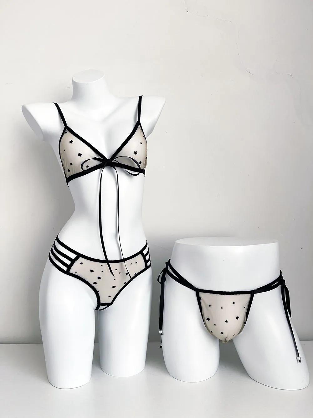 

2023 New Sexy lingerie for women Transparent bra Fun Temptation Bra sexy bra set combo lovers Brassiere Gay men's underwear