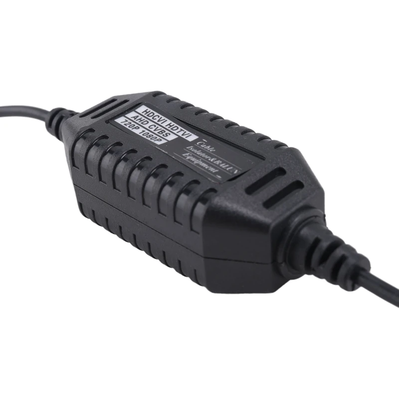 1Pack Coaxial Video Ground Loop Isolator Balun Male To Female For CCTV Camera