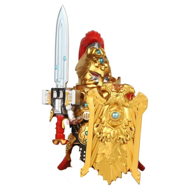 Blocos de construção de cavaleiros do exército dourado, mini conjunto de figuras de ação, acessório de modelo, blocos de construção, tijolos, brinquedos diy para crianças s115
