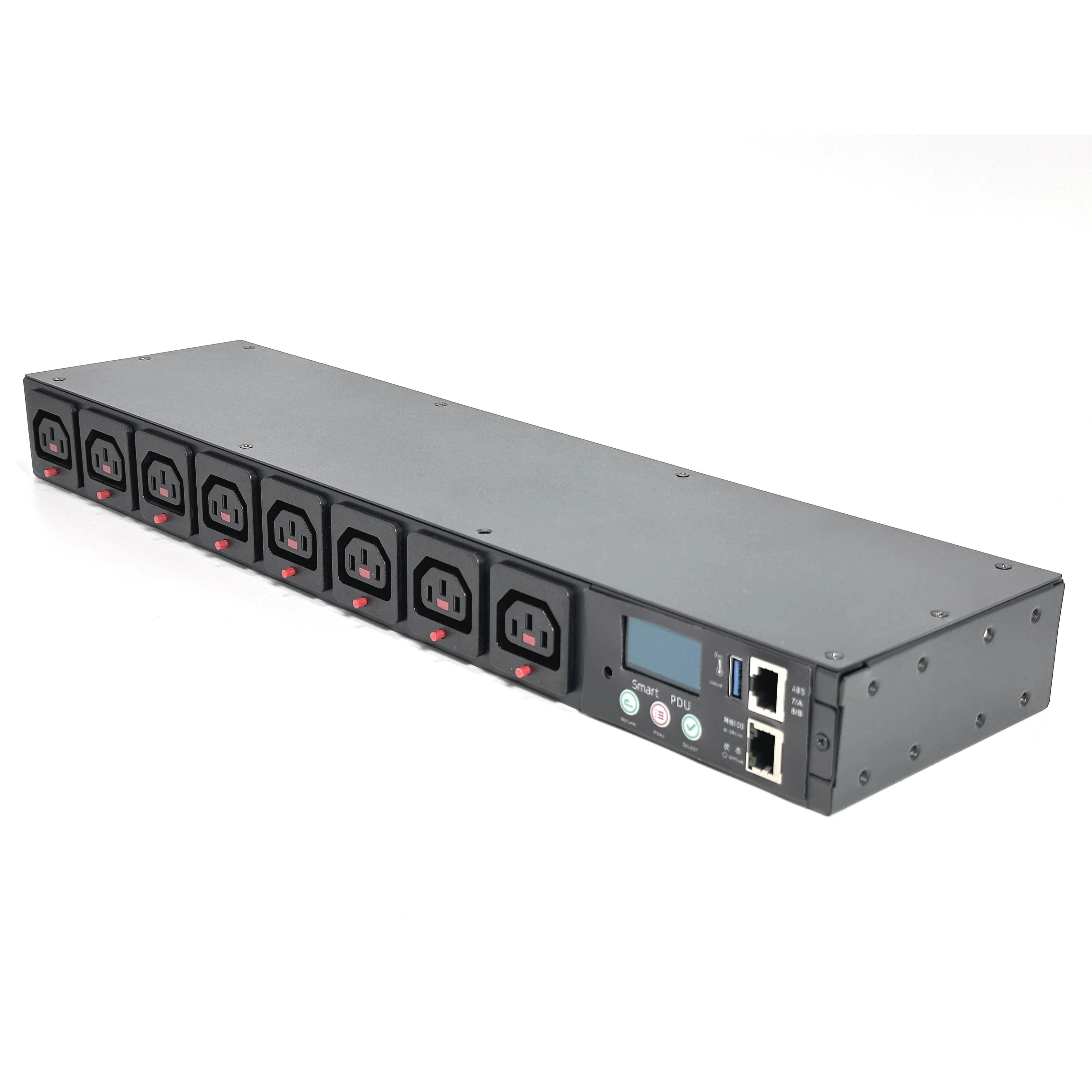 

IP PDU, блок распределения питания PDU, интеллектуальный 8-розетный замок C13 PDU | Сетевой пульт дистанционного управления питанием, MQTT, готовый к SNMP