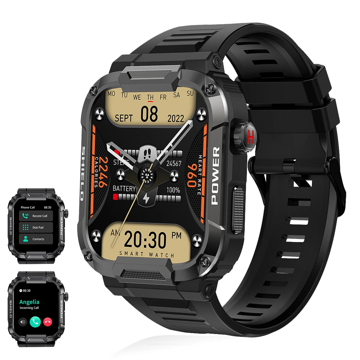 

Smartwatch for Men & Women - Multiple Sports Modes, Stylish Black Design with Colorful Display, Fitness Tracking Watch