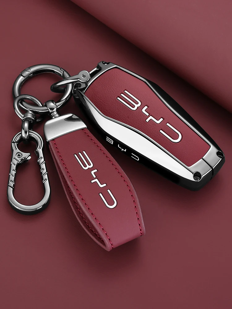 Autoschlüsselhülle für BYD Dolphin Mini Song Plus King Schlüsselanhänger-Schutz Yuan Pro Atto 8 SeaLion 7 6 Atto 2 3 Zubehör aus Zinklegierung – Detail 5