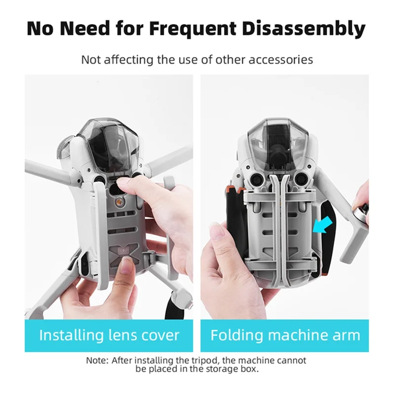 Y19A For DJI MINI 4 PRO Booster Stand Multi-Functional Sled Landing Gear Landing Protection Frame Heightening Replacement Spare