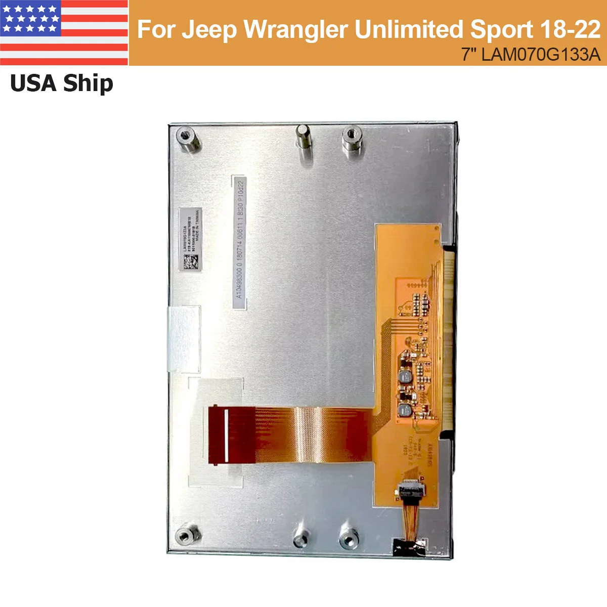 

LAM070G133A LCD Display for Jeep Wrangler JL Sahara 2018-2022 Screen Replacement 68233868AF