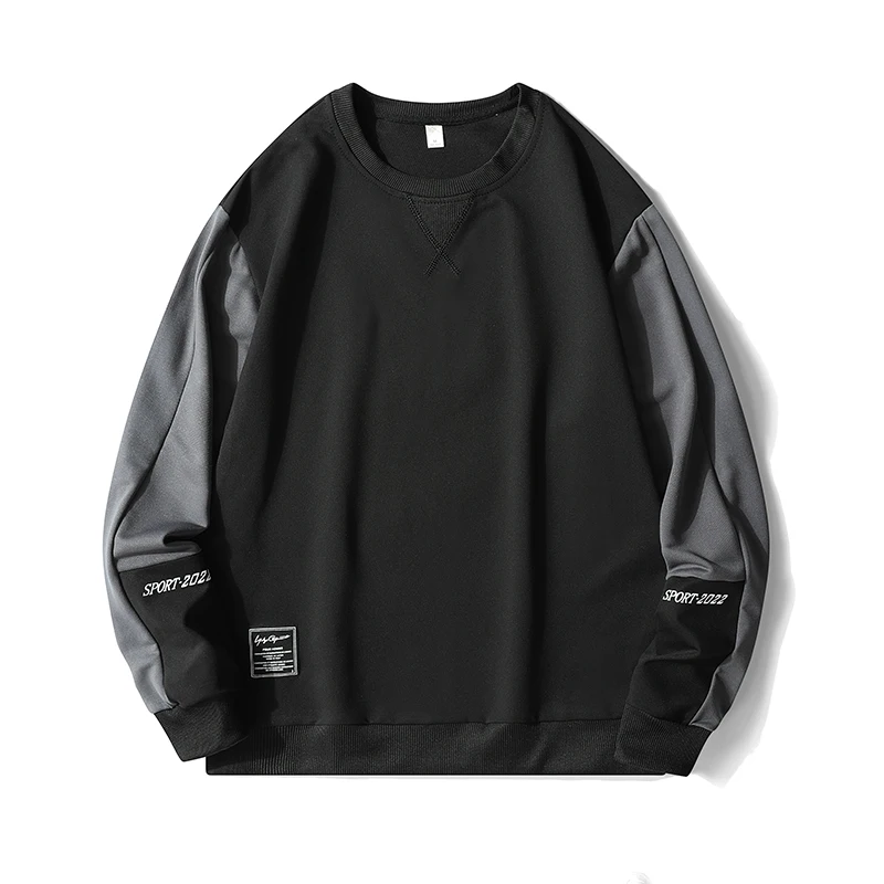 2025 New Men's Casual Sweatshirt Hoodie Men Harajuku Streetwear Pullover Male Patchwork Loose O-Neck Fashion Hip Hop Hoodies