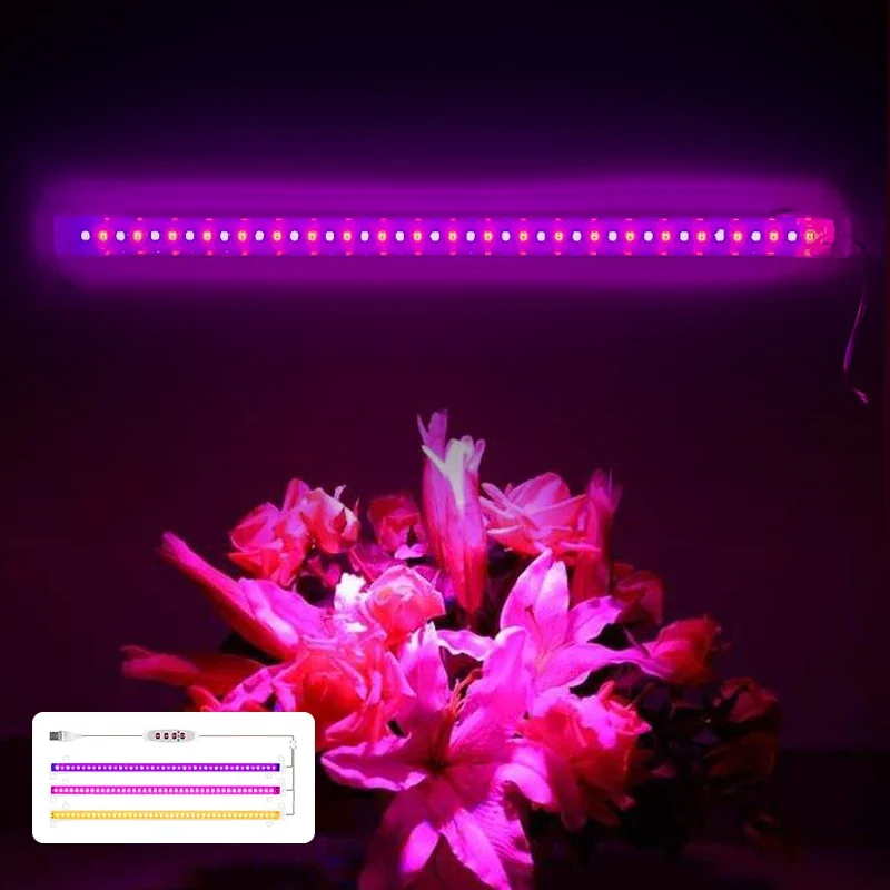 Phytolamp Voor Planten Licht 30Cm Led Grow Light Fyto Lamp 5V Full Spectrum Bol Hydroponic Lamp Kas Bloemzaad Kweek Tent