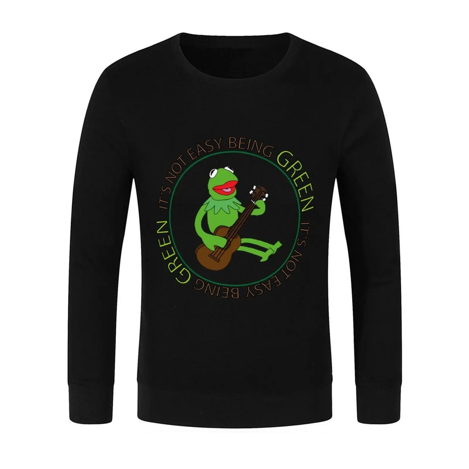 هدية اليوم ليس من السهل أن تكون هدية خضراء لمحبي الموسيقى بلوفر الخريف سترة الرجال النمط الياباني ملابس للرجال بلوزات