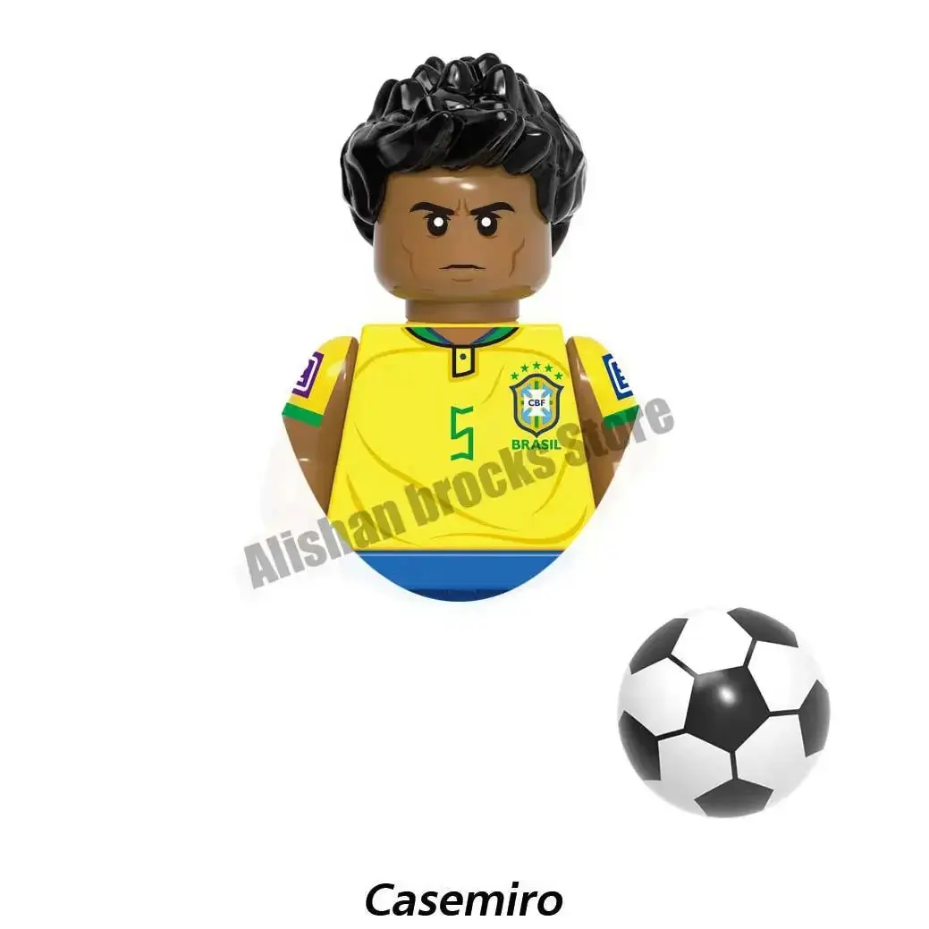 Football Star Series Characters Mini Action Figure Building Blocks Kids Toys For Gifts