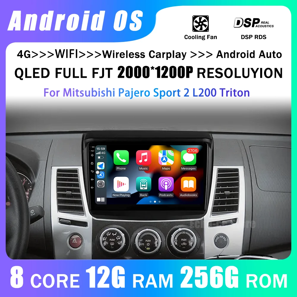

For Mitsubishi Pajero Sport 2 L200 Triton 2008 - 2016 Car Radio Multimedia Video Player Navigation GPS Android No 2din 2 din dvd