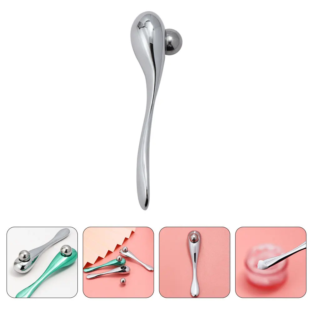 

1Pcs Eye Massage Rod Zinc Alloy Silver Durable Eye Cream Applicator Relieves Fatigue Reduces Dark Circles Promotes Blood