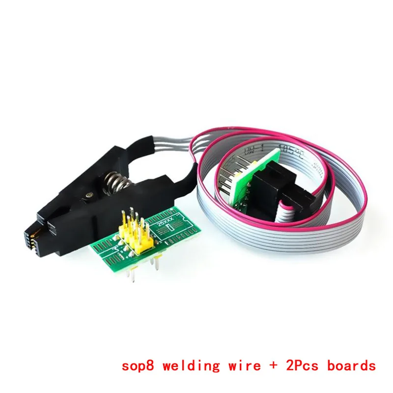 SOIC8 SOP8 Test Clip for EEPROM Programmer 93CXX/25CXX/24CXX In-circuit Programming Testing Clamp 8 Pin Universal