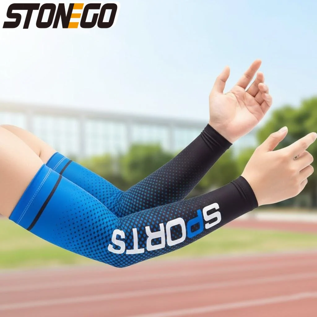 

Охлаждающие нарукавники из ледяного шелка с УФ-защитой для мужчин и женщин, спортивные солнцезащитные рукава для велоспорта и лыжного спорта