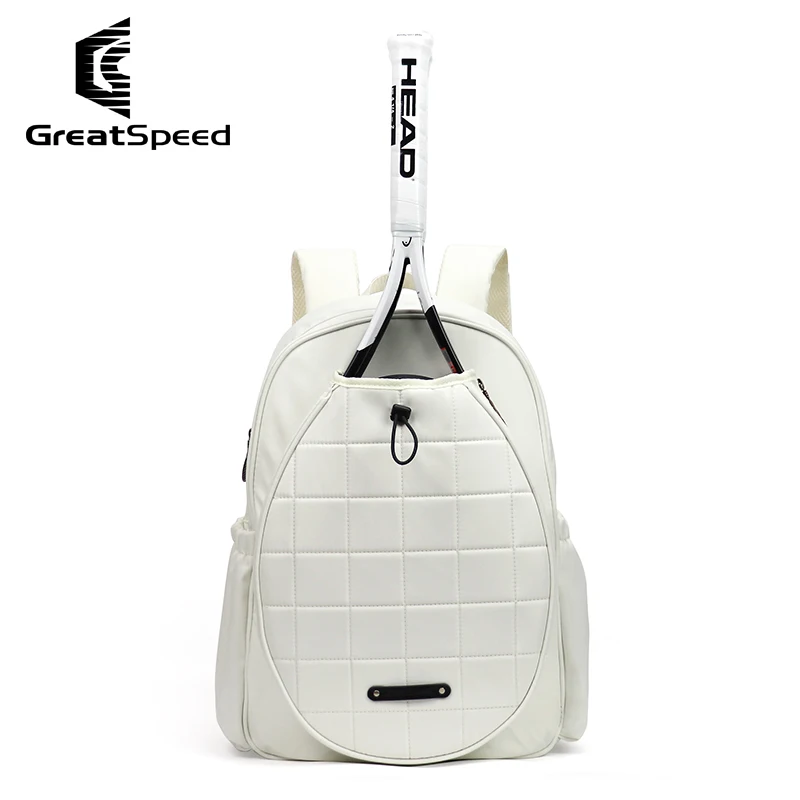 Women Men Tennis Racquet Backpack 1-2 Pack Tenis Paddles Squash Racket Bag Unisex Adults Portable Tennis Storage Shoulder Bags
