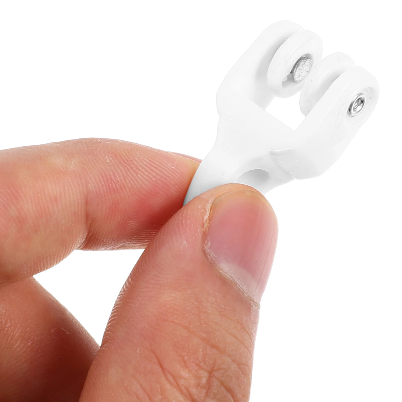 

20pcs Curtain Track Gliders White Plastic Silent Smooth Rollers Heavy Duty Ceiling Mount Easy Install Living Room