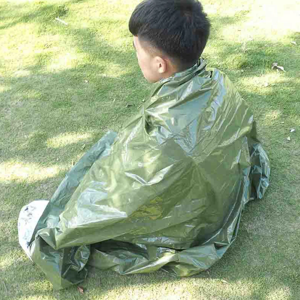 Manta de emergencia impermeable para supervivencia al aire libre, película reflectante térmica para acampar, aislamiento a prueba de viento, 3 uds.