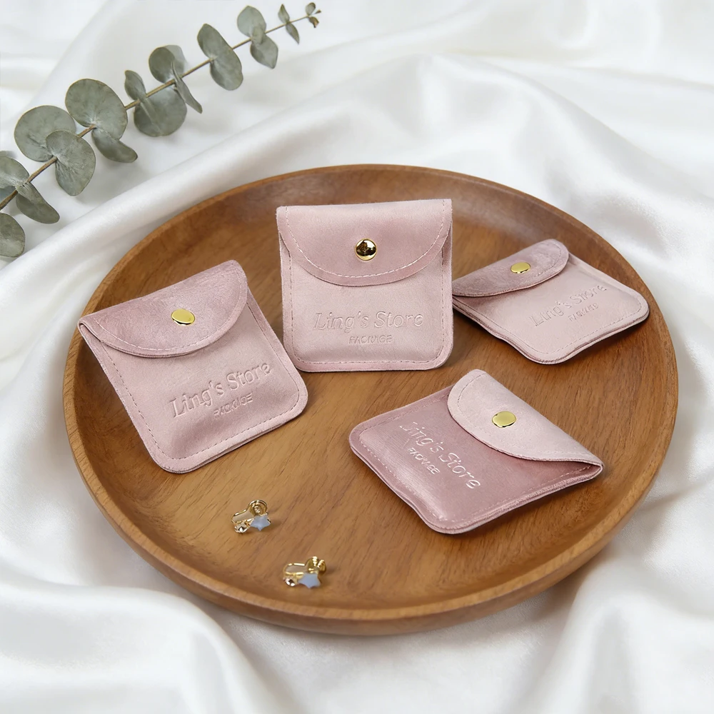 50pcs-personalized-logo-jewelry-soft-velvet-snap-bag-rings-earrings-keychain-necklace-pendant-bracelet-boutique-organizer-pouch