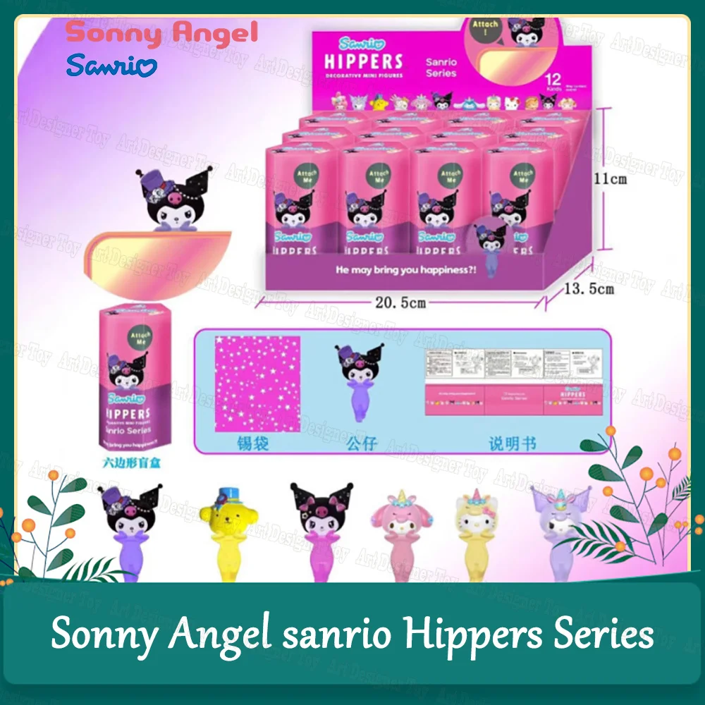 Sonny Angel Sanrio Hippers Series Blind Box Kawaii Hello Kitty Kuromi My Melody Anime Figure Mystery Box Christmas Surprise Gift